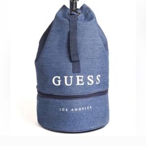 GUESS Denim Blue Duffel Bag